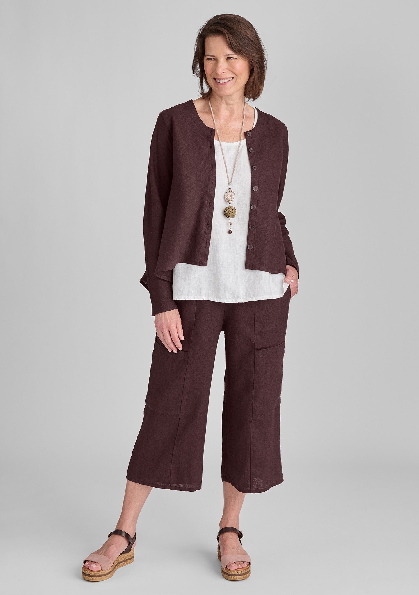 Flattering Crop - Linen Pants
