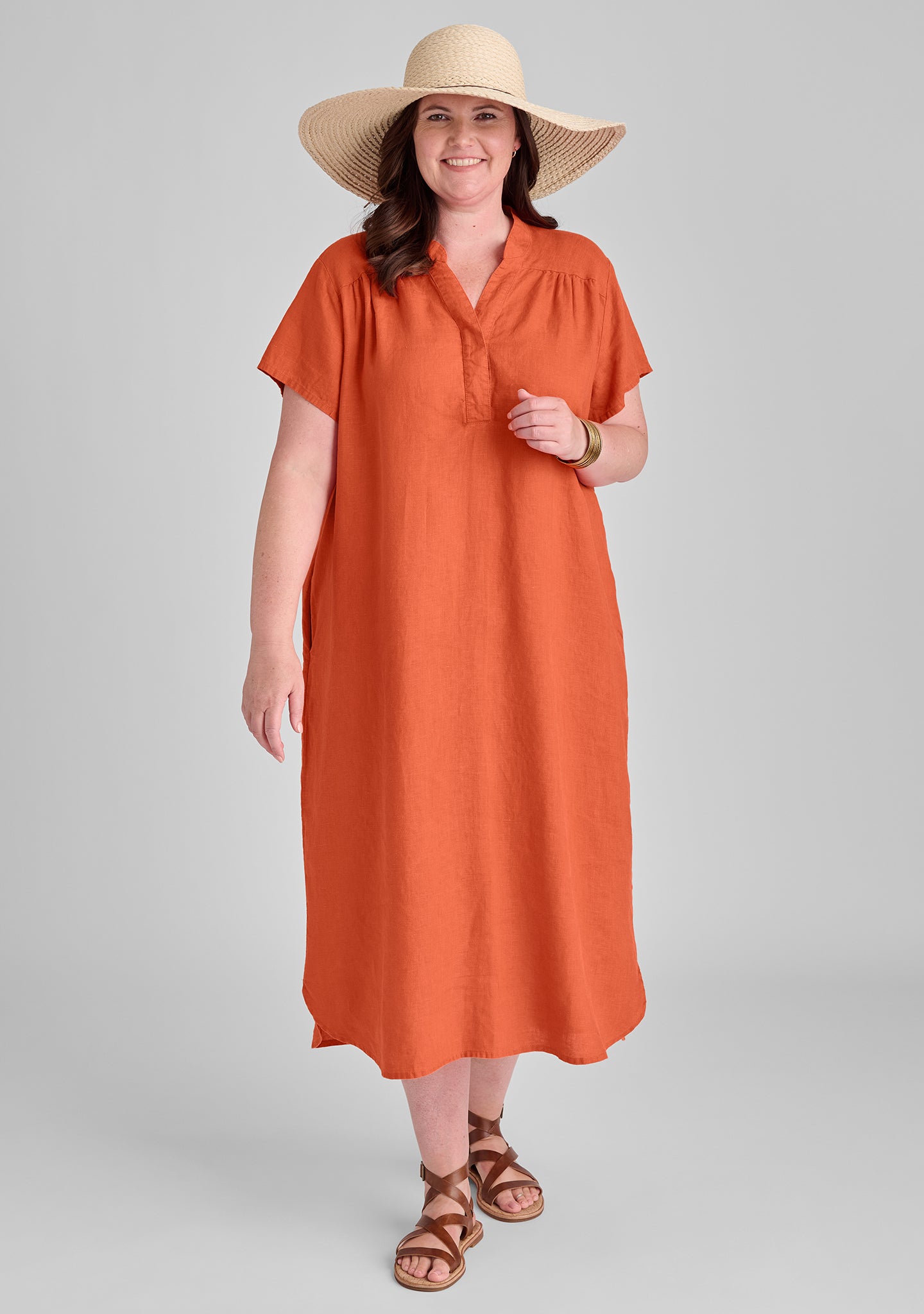 Café Dress - Linen Dress
