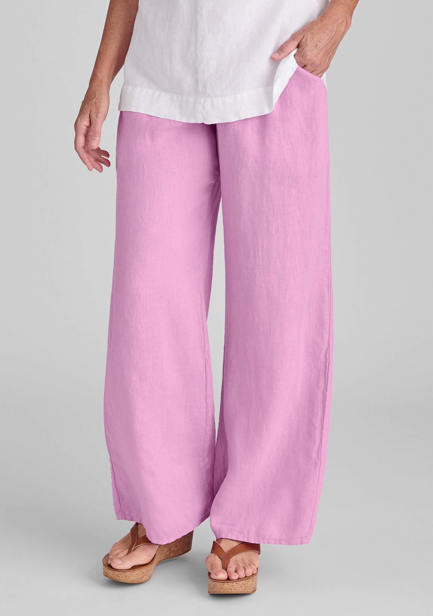 Flat Iron Pant - Linen Drawstring Pants