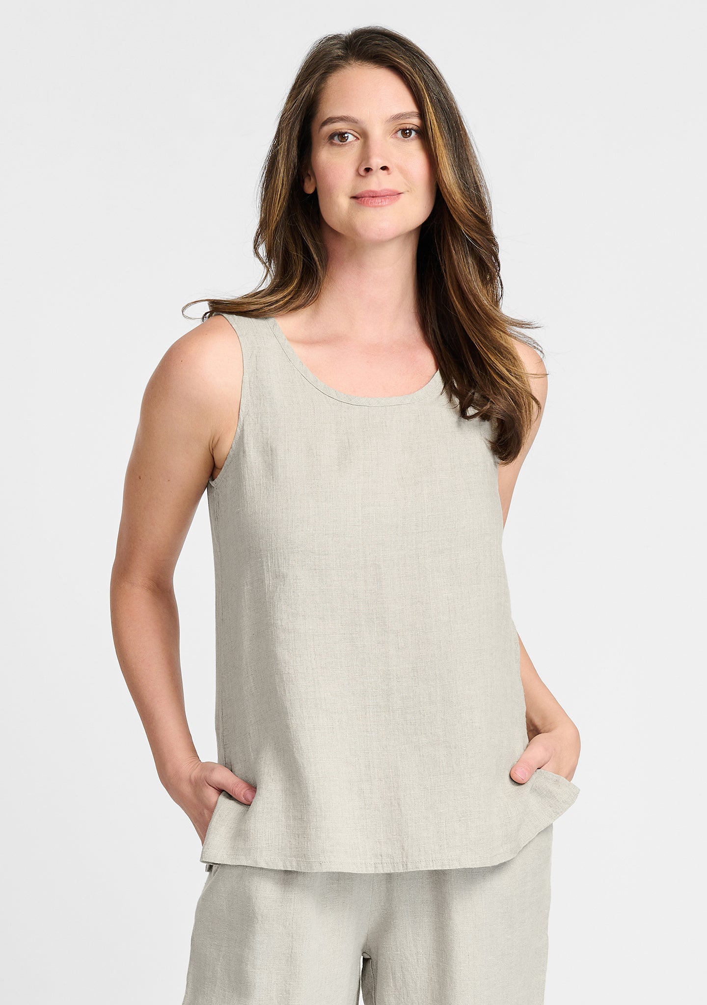 Fundamental Tank - Linen Tank Top - FINAL SALE