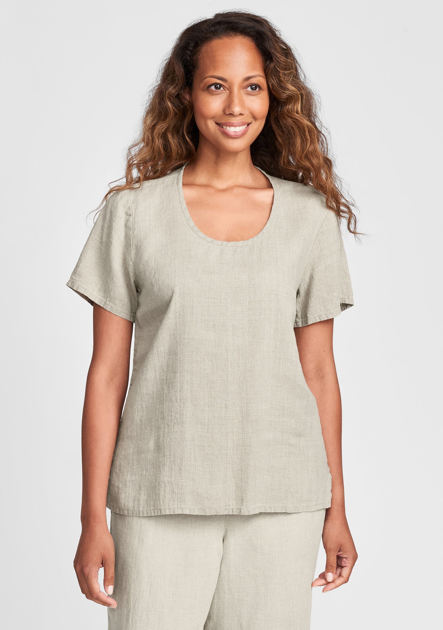 Fundamental Tee - Linen T Shirt - FINAL SALE