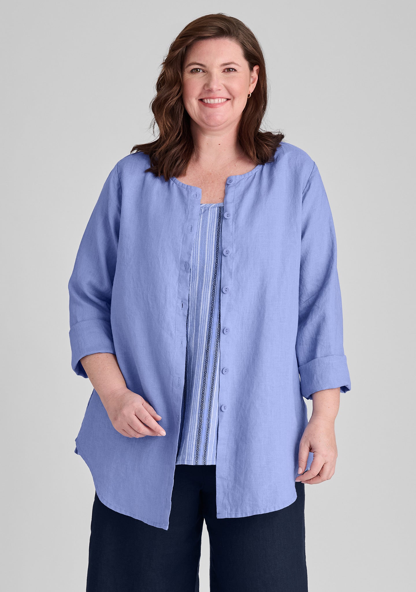 Gotcha Blouse - Linen Cardigan