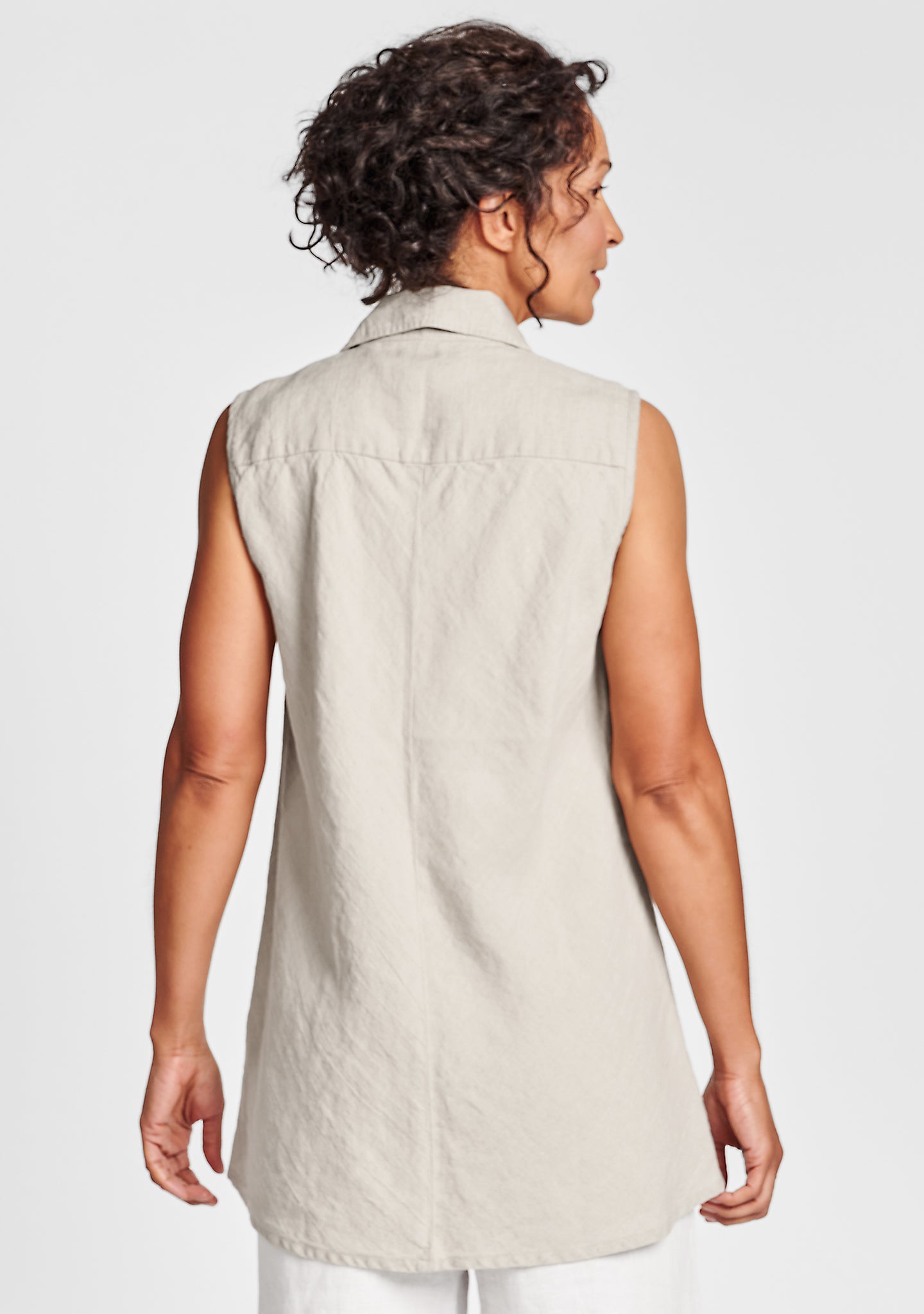 Skyline Blouse - Sleeveless Linen Blouse - FINAL SALE