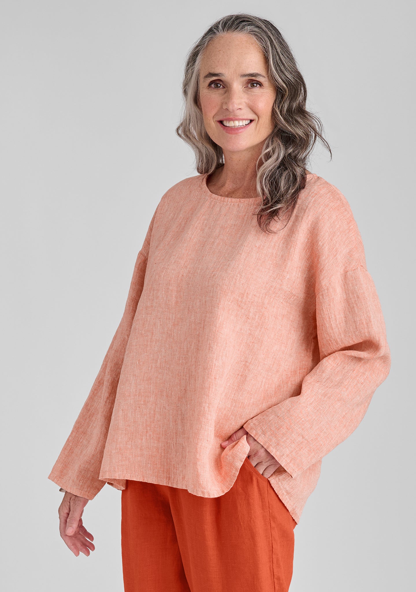 Throw It On - Long Sleeve Linen Shirt