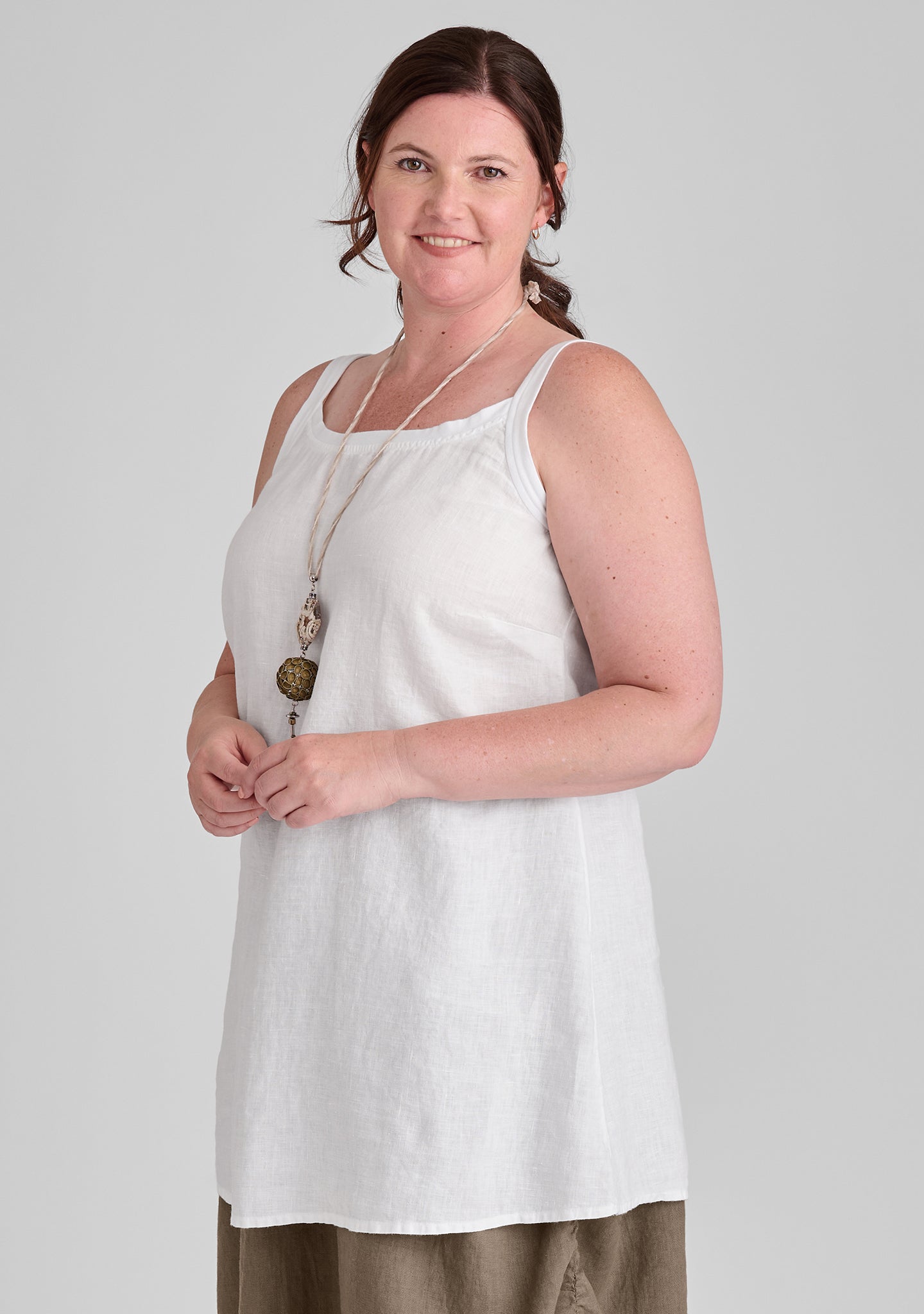 Upward Tunic - Linen Tank Top